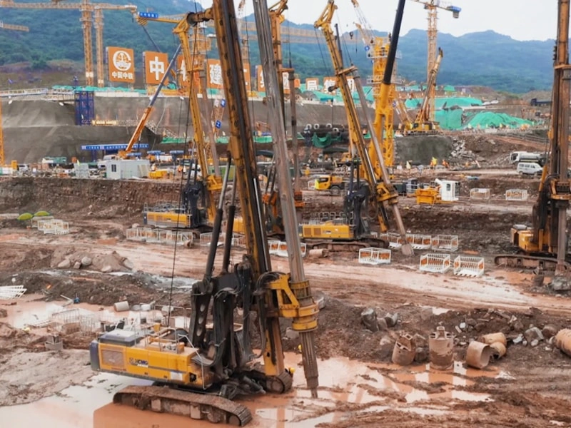 More Than 30 XCMG Rotary Drilling Rigs Entering Chongqing Traffic Hub Project