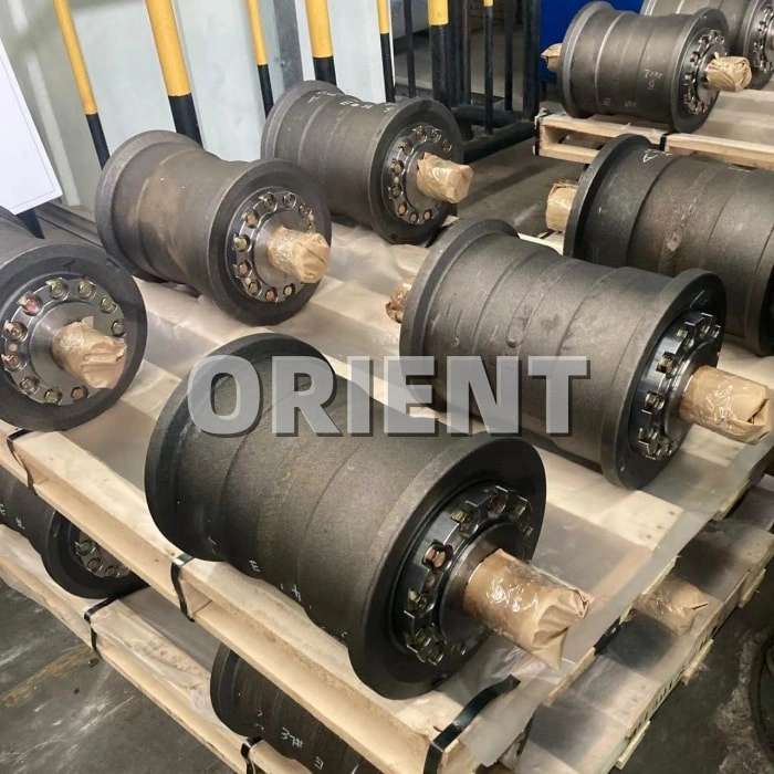 track roller for drilling rig undercarriage part