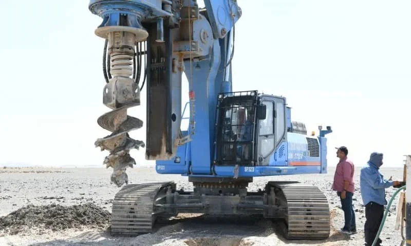 LiuGong Drilling Rig Participated in the Construction of Saudi Future City