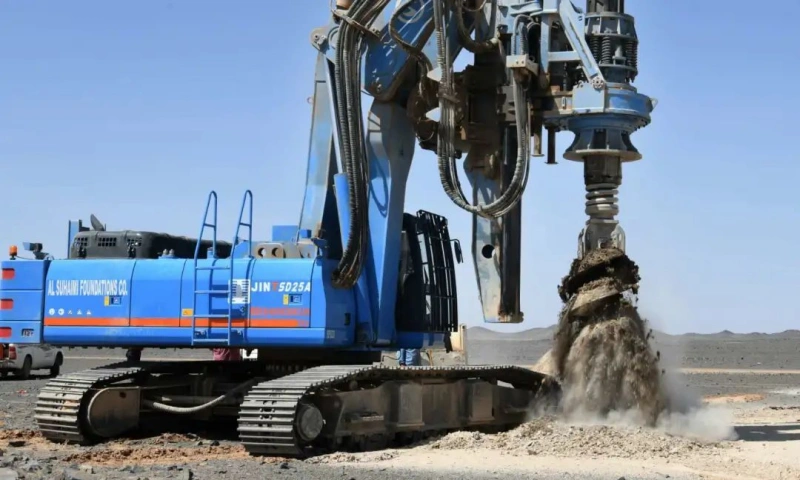 LiuGong Drilling Rig Participated in the Construction of Saudi Future City