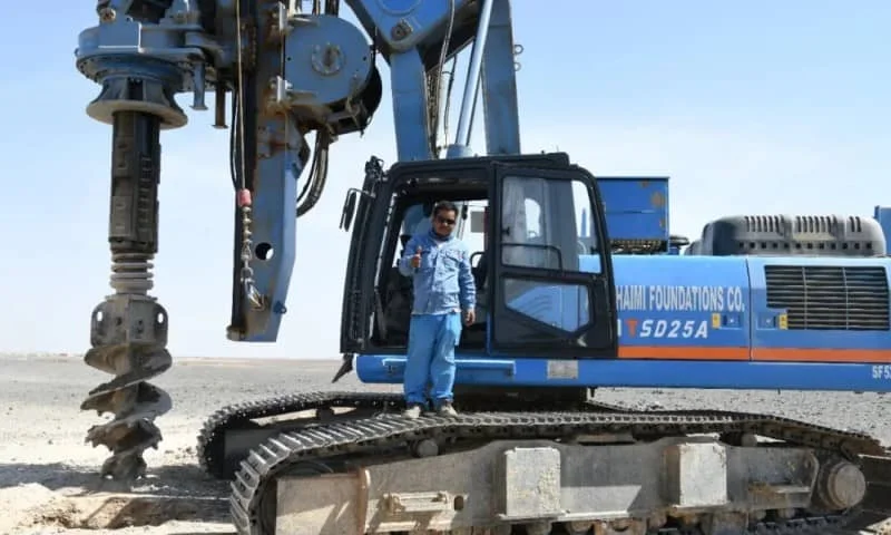 LiuGong Drilling Rig Participated in the Construction of Saudi Future City