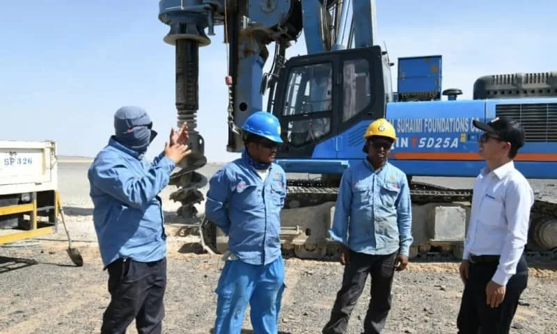 LiuGong Drilling Rig Participated in the Construction of Saudi Future City