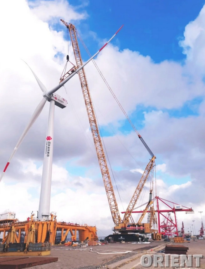 The world’s first! XCMG Crawler Crane XGC28000 Assisted Construction of Floating Wind Fishing Integration Project
