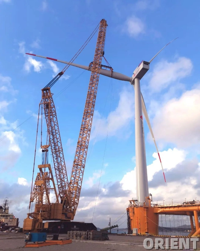 The world’s first! XCMG Crawler Crane XGC28000 Assisted Construction of Floating Wind Fishing Integration Project