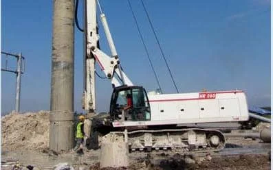 Precautions for drilling holes for bridge bored piles